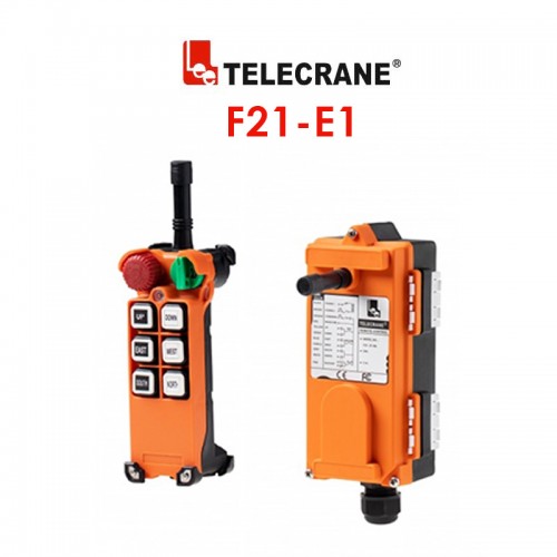 ریموت کنترل جرثقیل تله کرین شش کلید تک سرعت مدل F21-E1