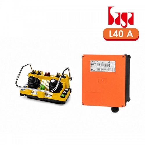 ریموت کنترل جرثقیل ساگا مدل L40 A (پیشرفته با جوی استیک و سلکتورهای چندحالته)